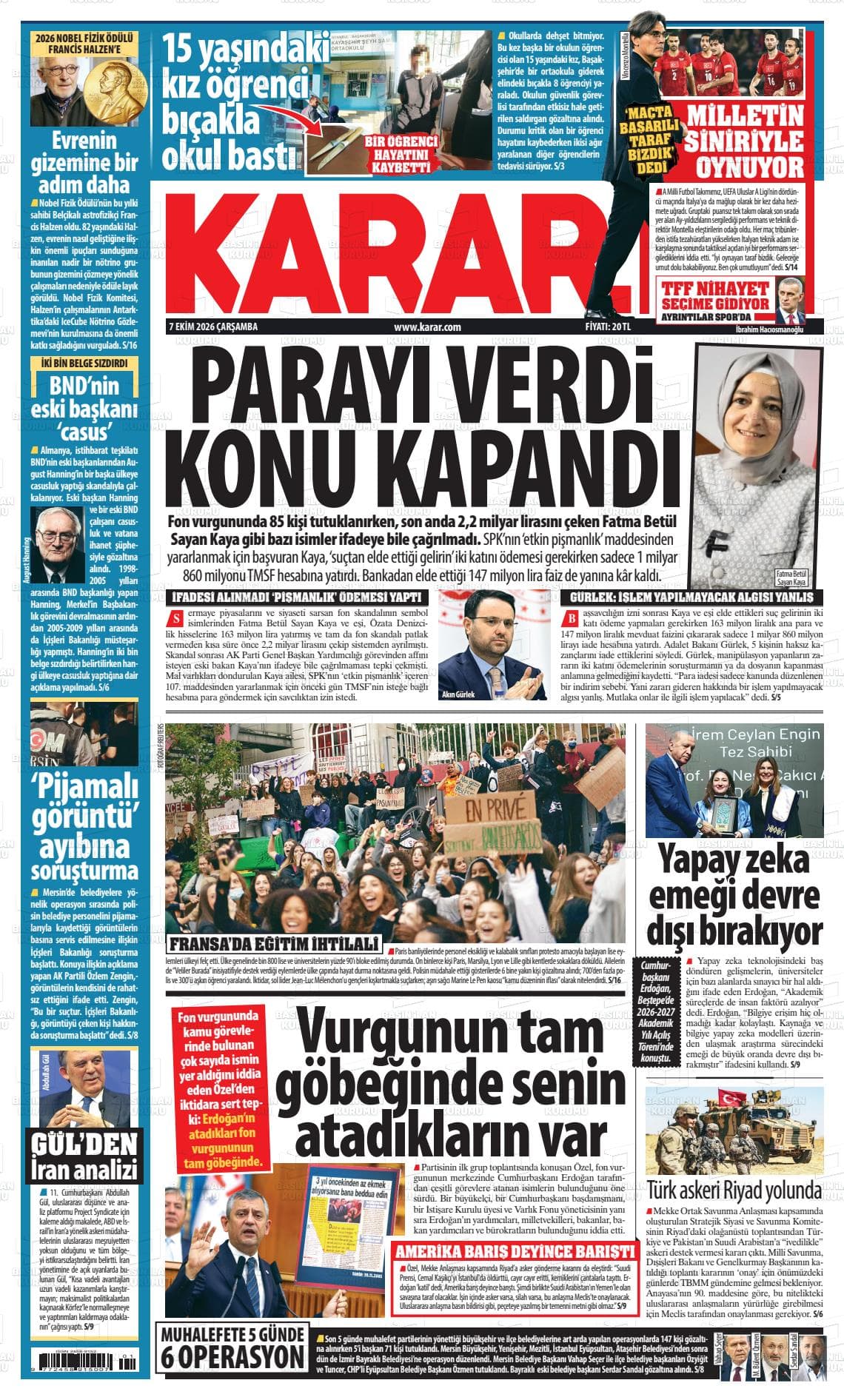KARAR gazetesi kapağı