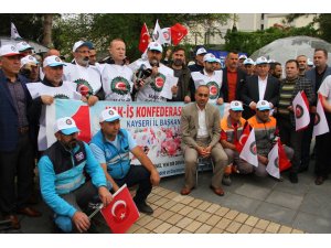 Kayseri'de 1 Mayıs Emek ve Dayanışma Günü kutlanıyor