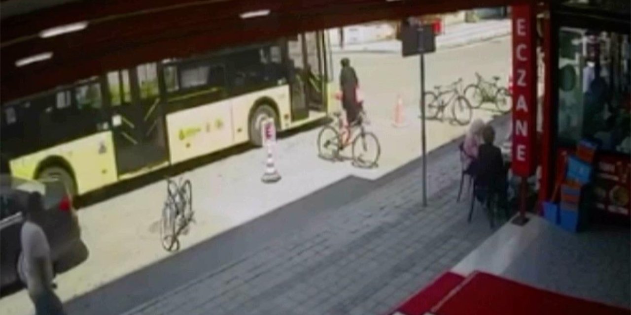 Ters yöne giren İETT otobüsünün çarptığı anneyle çocuk yaralandı