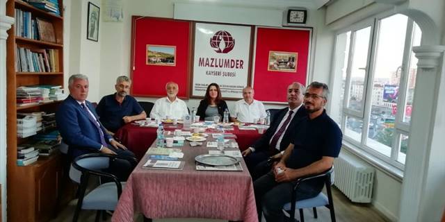 Kayseri'de CHP heyetinden MAZLUMDER'e ziyaret