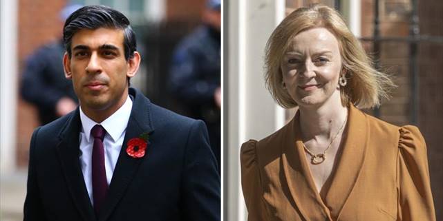 İngiltere'de Muhafazakar Partinin liderlik yarışında iki aday kaldı
