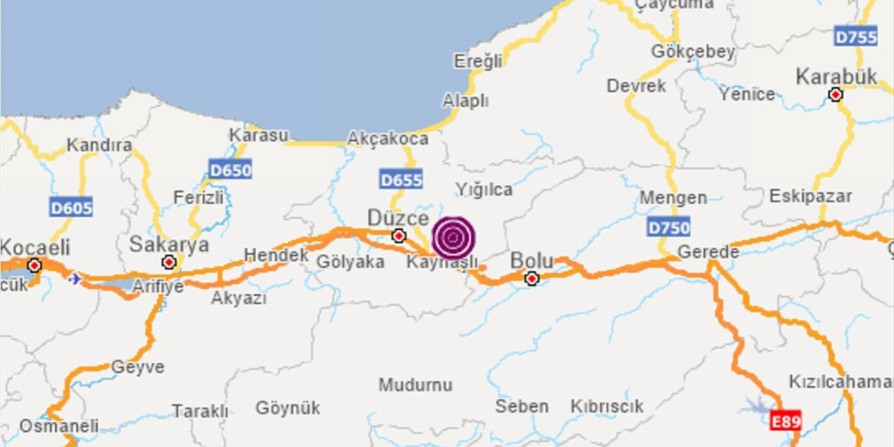Düzce'de 4,2 büyüklüğünde deprem