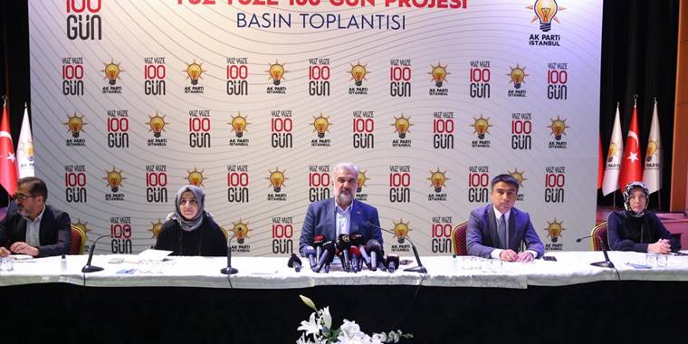 AK Parti İstanbul İl Başkanlığının "Yüz Yüze 100 Gün" programı tanıtıldı