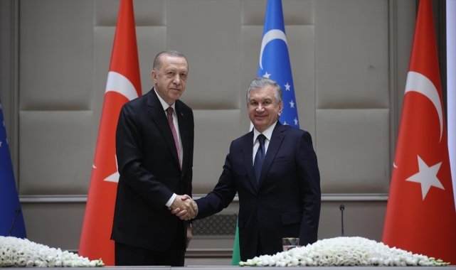 Erdoğan, Mirziyoyev ile telefonda görüştü