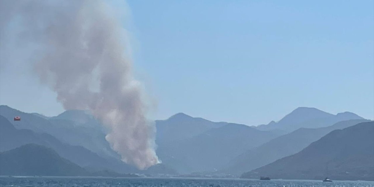 Marmaris'te orman yangını başladı