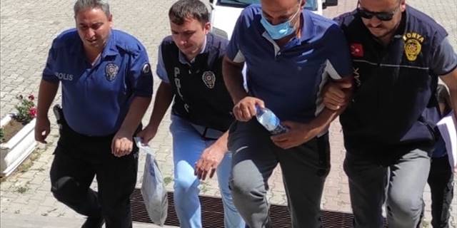 Konya'da uyuşturucu operasyonunda yakalanan zanlı tutuklandı