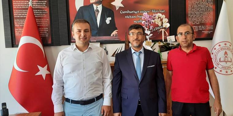 Beypazarı İlçe Milli Eğitim Müdürü Yılmaz'a "hayırlı olsun" ziyaretleri