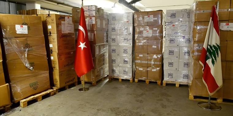 Lübnan Meclisi Türkiye'ye 90 tonluk tıbbi yardımı dolayısıyla teşekkür etti
