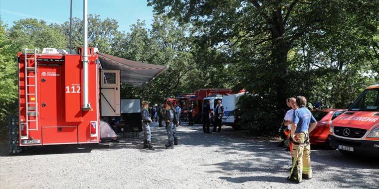Berlin’deki Grunewald ormanında patlama sonrası yangın çıktı