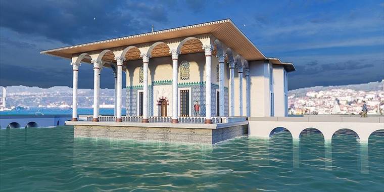 Denizin ortasında inşa edilen tek Osmanlı yapısı yeniden doğuyor