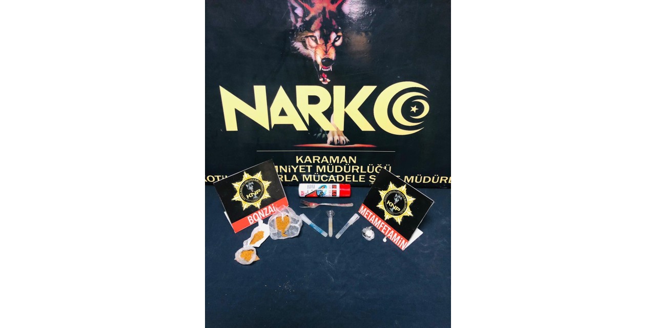 Karaman'da düzenlenen uyuşturucu operasyonunda bir şüpheli tutuklandı