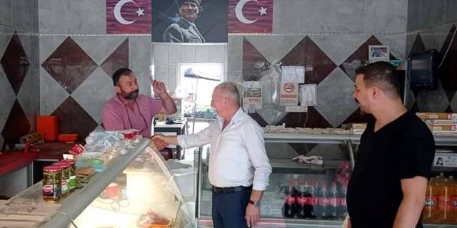 MHP Beypazarı İlçe Başkanı Orhan'dan esnaf ziyareti