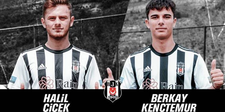 Beşiktaş iki genç futbolcuyla profesyonel sözleşme imzaladı