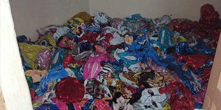 Eskişehir'de kimyasal madde doldurulan 3 bin uçan balon ele geçirildi