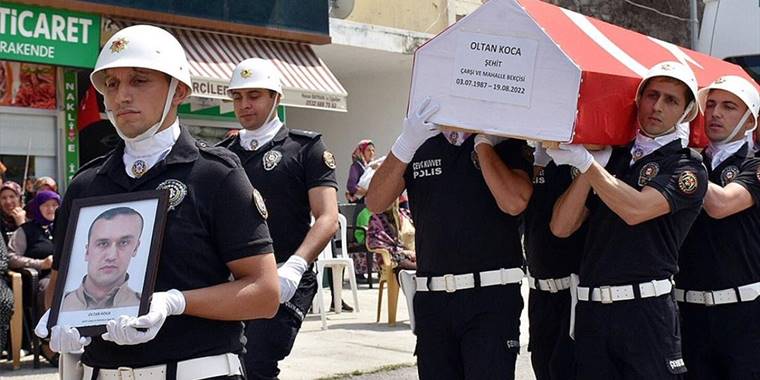 Şehit Bekçi Oltan Koca, memleketi Gümüşhane'de son yolculuğuna uğurlandı