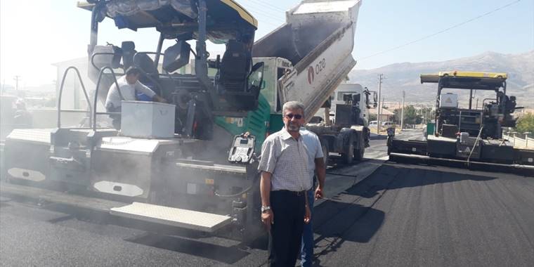 Kazımkarabekir Belediyesinin asfaltlama çalışmaları