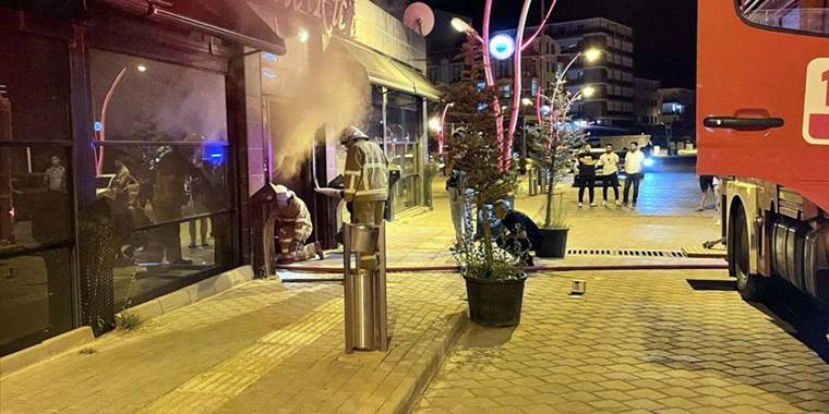 Kırıkkale'de kafede çıkan yangın hasara yol açtı