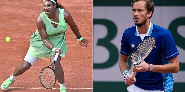 Serena Williams ve Daniil Medvedev ABD Açık'ta 3. tura çıktı