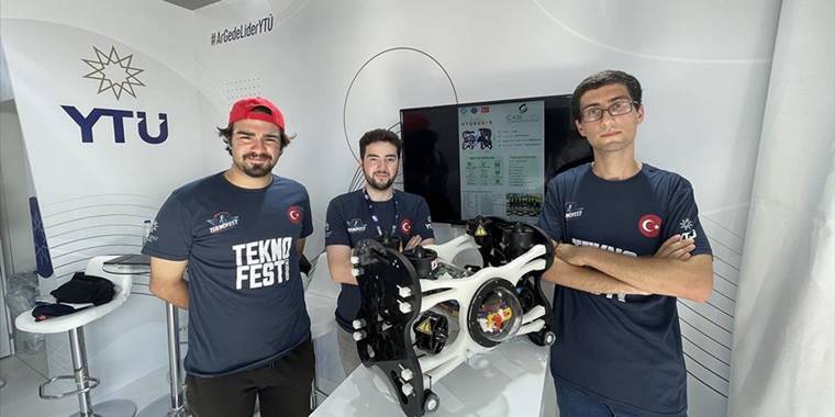 Üniversitelilerin yaptığı insansız su altı aracı 15 metre derinliğe inebiliyor