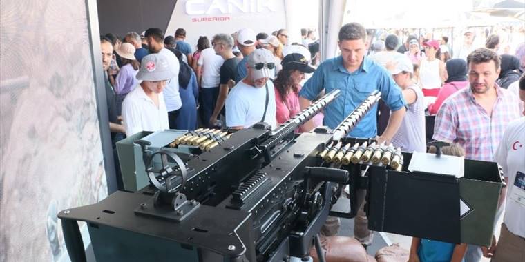 CANiK M2F ağır makineli tüfek ilk defa TEKNOFEST'te sergileniyor