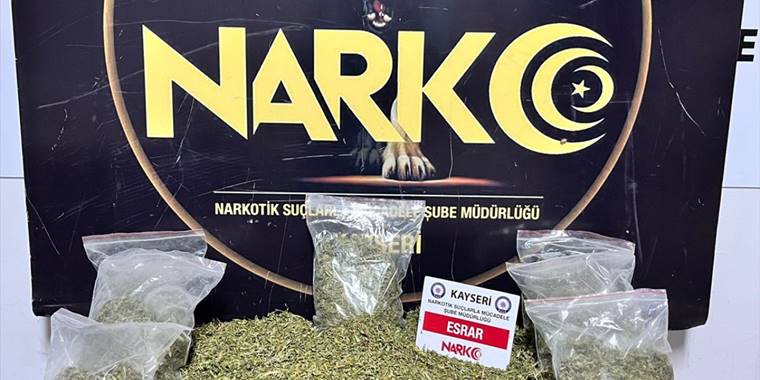 Kayseri'de uyuşturucu operasyonunda 2 zanlı yakalandı