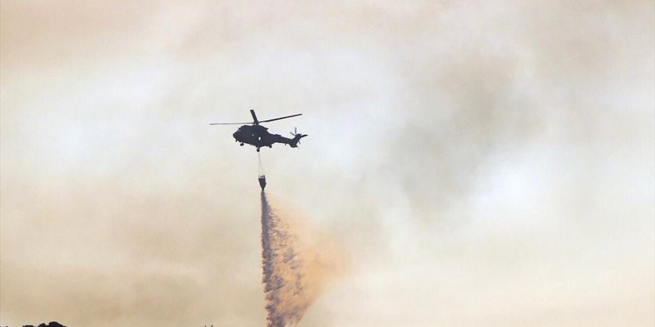 MSB, Gülnar'daki orman yangınıyla mücadeleye 9 helikopterle destek veriyor