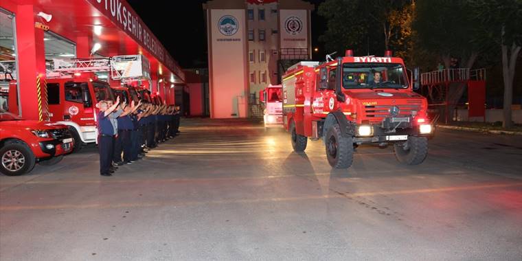 Kayseri'den Mersin'deki yangın söndürme çalışmalarına destek