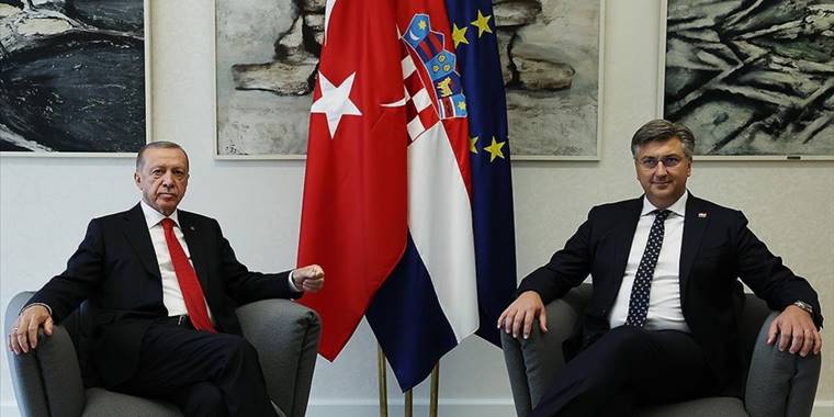 Cumhurbaşkanı Erdoğan, Hırvatistan Başbakanı Plenkovic'i kabul etti