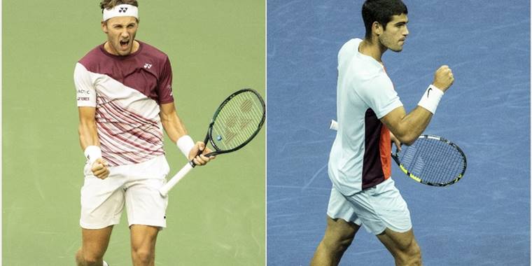 ABD Açık tek erkekler finalinde Ruud ile Alcaraz karşılaşacak