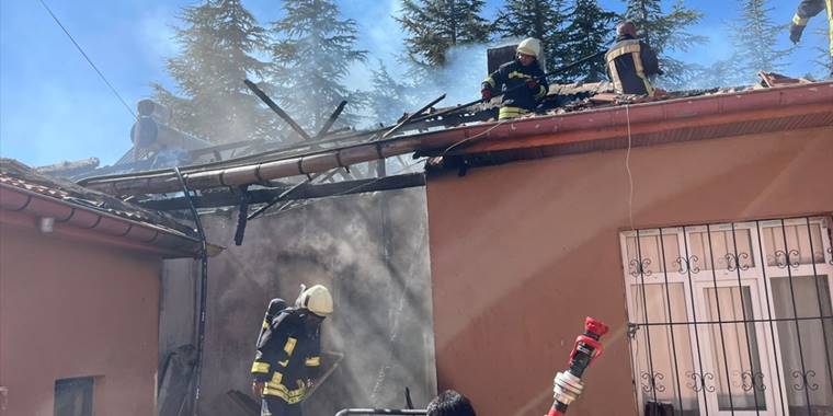 Kulu'da müstakil evde çıkan yangın söndürüldü