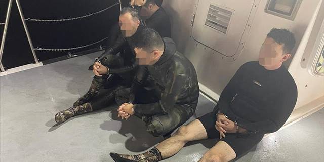 Bodrum'da FETÖ'den ihraç edilen 4 eski asker yurt dışına yüzerek kaçmaya çalışırken yakalandı