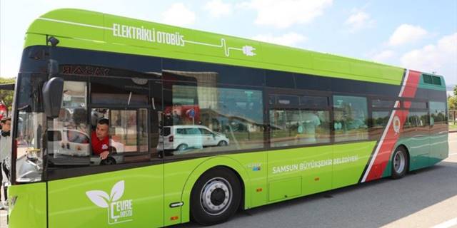 Samsun'da elektrikli otobüsler şehir içi yolcu taşımaya başladı