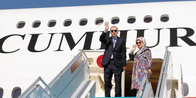 Cumhurbaşkanı Erdoğan Özbekistan'a gitti
