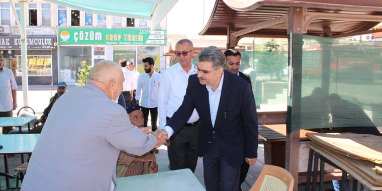 AK Parti Konya Milletvekili Orhan Erdem, Yunak'ı ziyaret etti