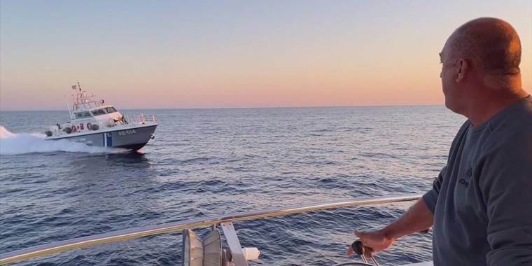 Gökçeada açıklarında Yunan Sahil Güvenliğinden Türk balıkçı teknesine taciz