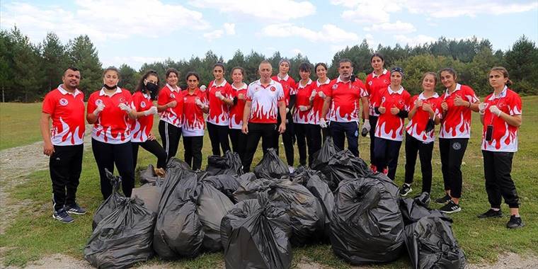 Milli boksörlerden çevre duyarlılığı