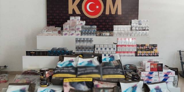 Konya'da kaçak tütün ve sigara operasyonunda bir şüpheli yakalandı