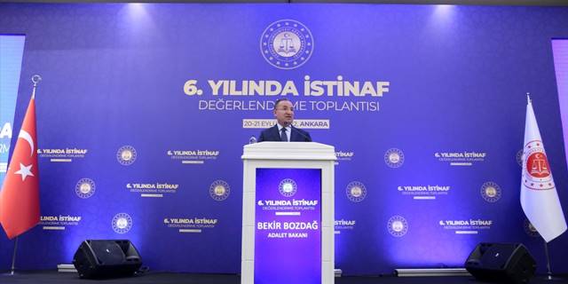 Adalet Bakanı Bozdağ: İstinaf mahkemelerinin faaliyete geçmesi davaların kısalmasına sebebiyet verdi