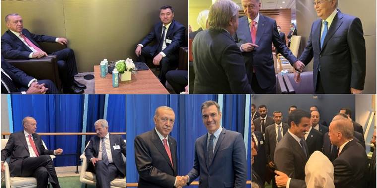 Cumhurbaşkanı Erdoğan BM Genel Merkezi'nde devlet ve hükümet başkanları ile görüştü