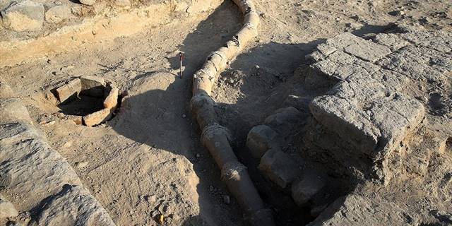 Keykubadiye Sarayı'ndaki 800 yıllık su kanalları gün yüzüne çıkarılıyor