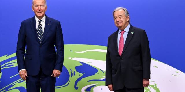 Biden, BM Genel Sekreteri Guterres ile bir araya geldi