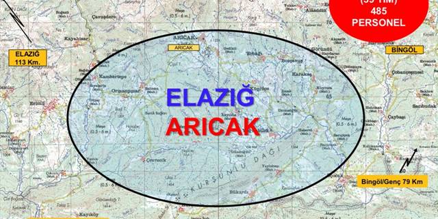 Elazığ'da "Eren Abluka-38 Şehit Jandarma Er Cem Havale Operasyonu" başlatıldı