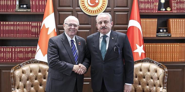 TBMM Başkanı Şentop, Kanada Senatosu Başkanı Furey ile görüştü