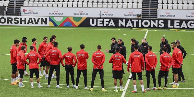 A Milli Futbol Takımı, Faroe Adaları maçı hazırlıklarını sürdürdü