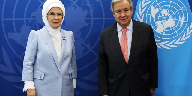BM Genel Sekreteri Guterres'ten Emine Erdoğan'a "sıfır atık" teşekkürü