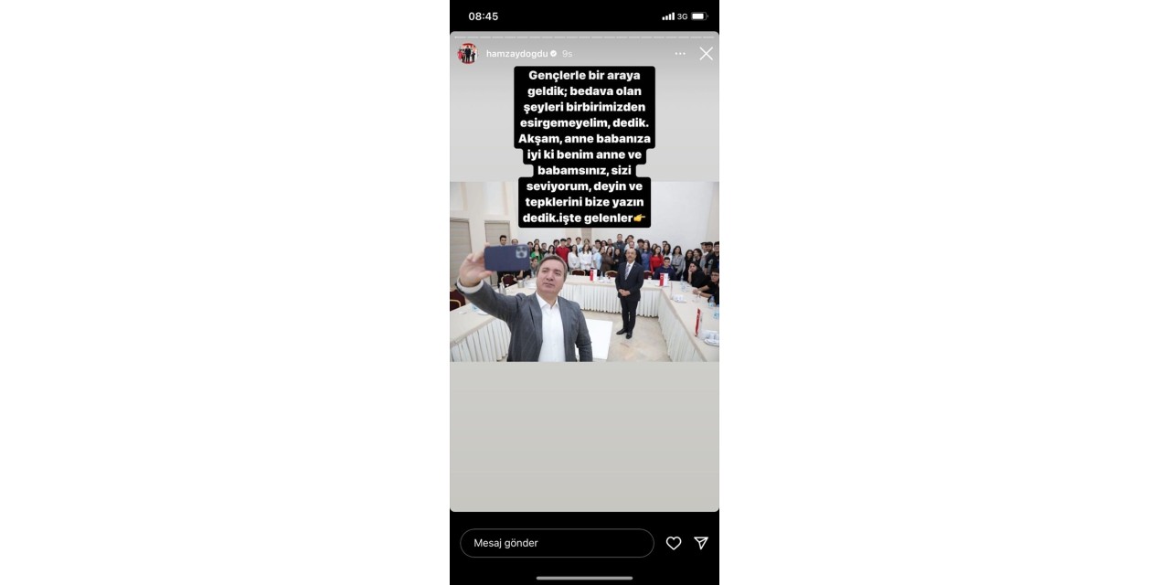 Aksaray Valisi liseli gençlerle sosyal deney yaptı