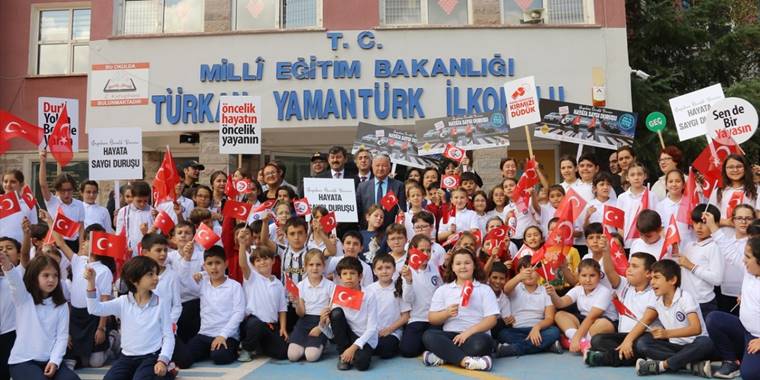Başkentte "Yayalara Öncelik, Hayata Saygı Duruşu" etkinliği düzenlendi