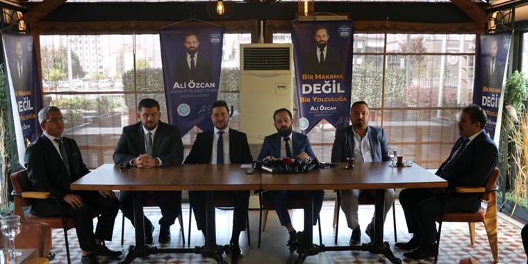 KTO başkan adayı Ali Özcan basın toplantısı düzenledi