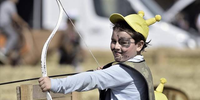 Dünya Göçebe Oyunları'nın keyfini çocuklar çıkarıyor