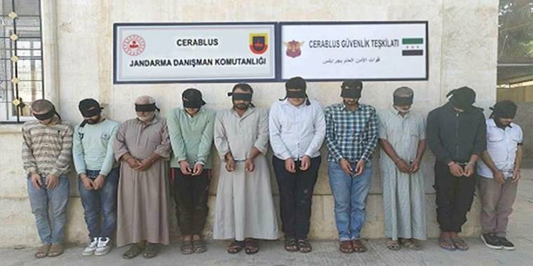 Suriye'nin kuzeyinde 6'sı sözde yönetici 15 terörist yakalandı